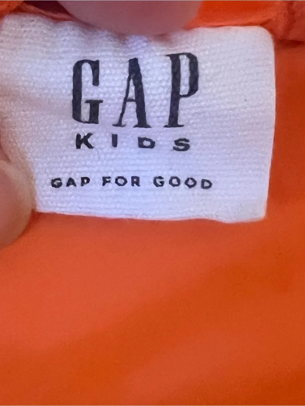 GAP Kids Sz M Bright Orange Quilted Hooded Puffer Jacket